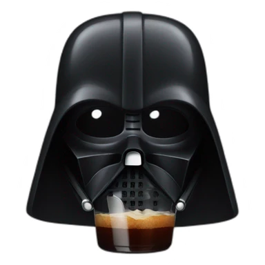 Dark Vador drink a coca sticker