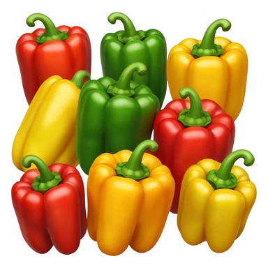 mix peppers (uno giallo, uno verde, uno rosso) sticker
