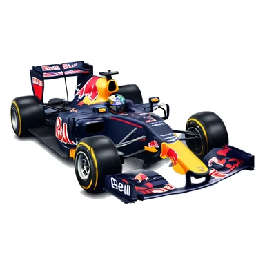 formula 1 car red bull livery  sticker