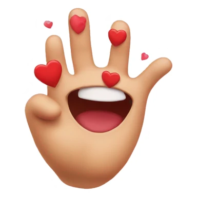 throwing up hearts emoji sticker