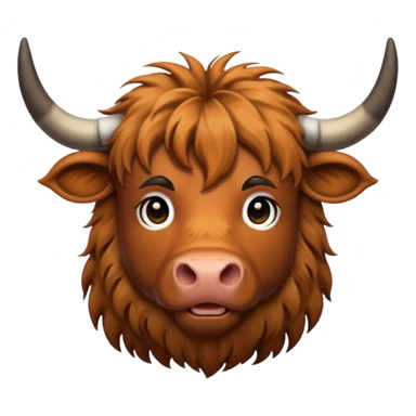 Highland cow sticker