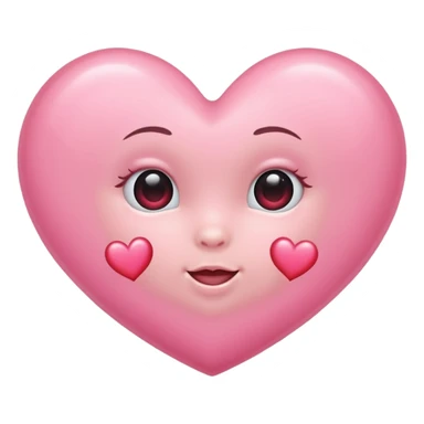 Baby pink heart emoji sticker