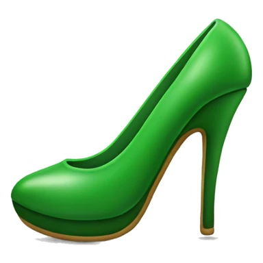 green stilleto sticker