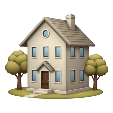 A House Emoji (like this one:🏡),but the color Is Greige Comfy sticker