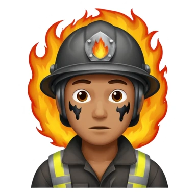 Tam ölecekken ateşten kurtulan adam sticker