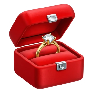 Diamond Ring in Simple Red Box sticker
