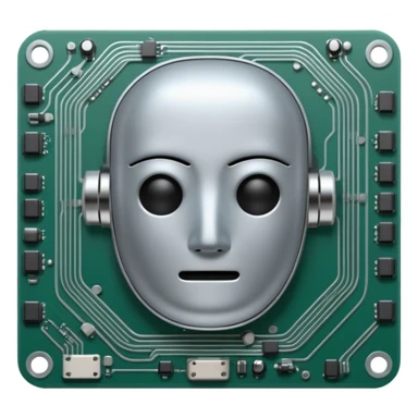 ai chip no face sticker