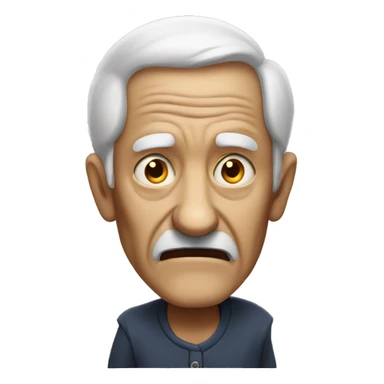 Scary old man  sticker