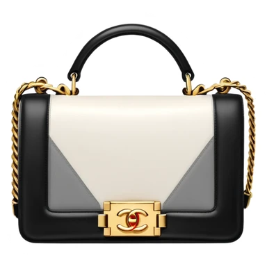chanel le boy plain white bag gold hardware sticker