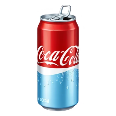 Light blue coke cola sticker