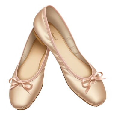 beige ballet shoes sticker