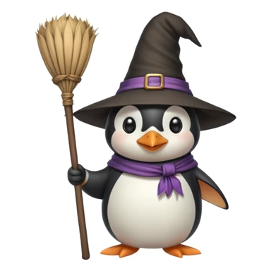 Penguen cadısı sticker