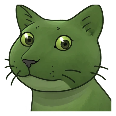 So excited cat sticker