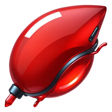 glitter red cyberpunk sticker