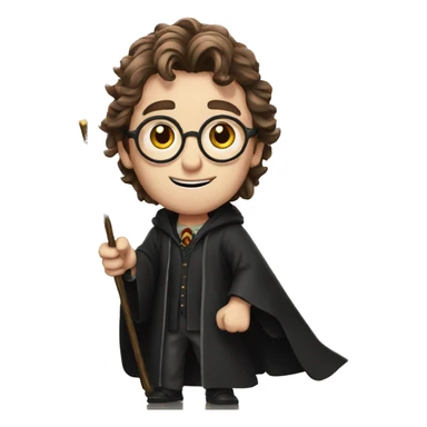 Harry Potter with a magic wand sticker