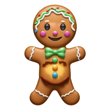 Frosted Cookie Man with sprinkles sticker