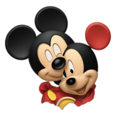 mickey-mouse and minni sticker
