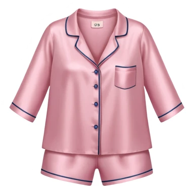 Light pink silk pyjamas set sticker