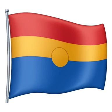 Flag of Rodrigues island sticker