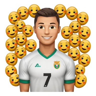 Cristiano Ronaldo football emojis sticker