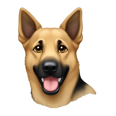 German shepherd lab mix floppyears sticker