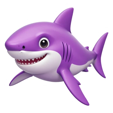 purple Baby Shark sticker