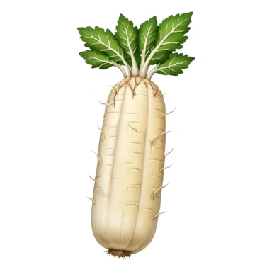 horseradish root, simple, clear sticker