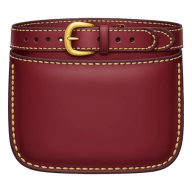 Burgundy belt loop sticker