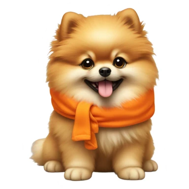 Pomeranian puppy sticker