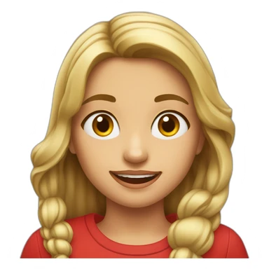 Une fille qui boit un coca cola sticker