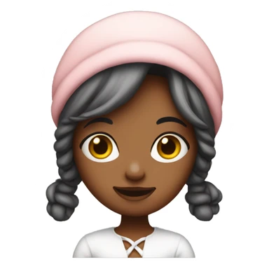 Baddie girl with bonnet sticker