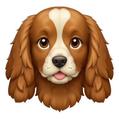 cocker spaniel summer sticker