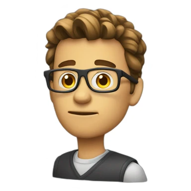 Distracted geek sticker