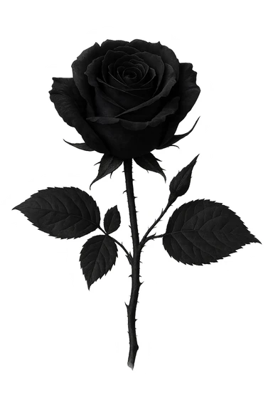 goth flower object remove background    sticker