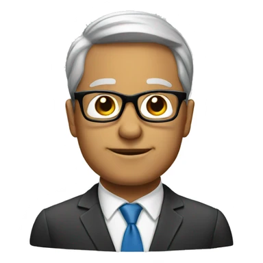 businessman with glasses
 sticker
