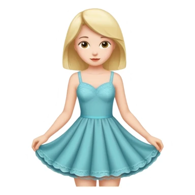 girl putting clothes sticker