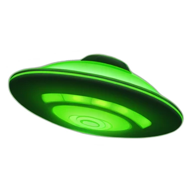 Neon green  Flying saucer sticker