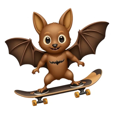 Bat skateboarding sticker
