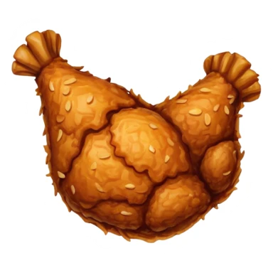 Fried chicken leg sticker
