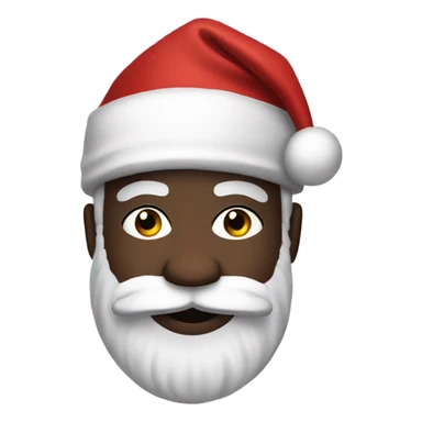 black santa with a mask on  sticker