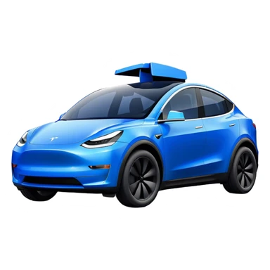Tesla Model Y - Tesla (Model Year: 2022) (Iconic colour: Blue) sticker
