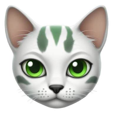 Toxito cat wih Green eyes  sticker
