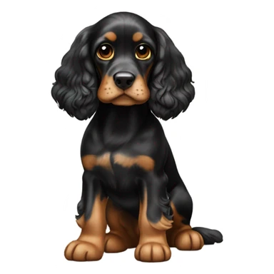 Black and Tan cocker spaniel  sticker
