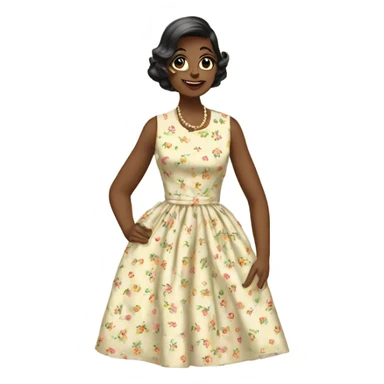 vintage dress sticker