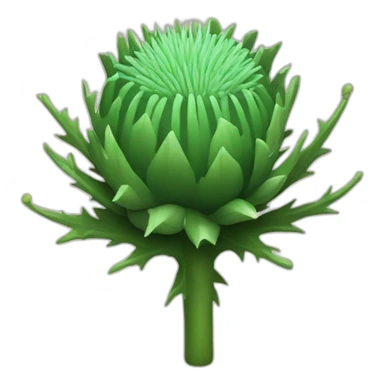 Emoji thistle sticker