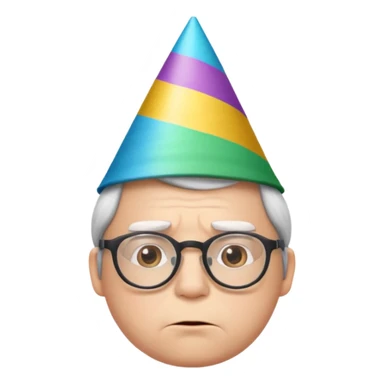 😔+🤓 con copete sticker