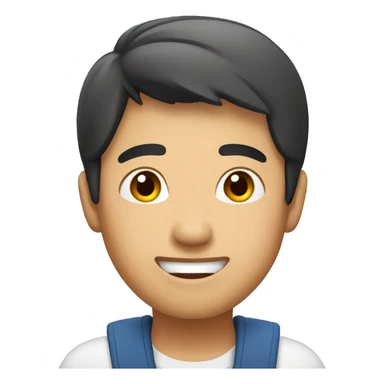 asian guy greeting sticker