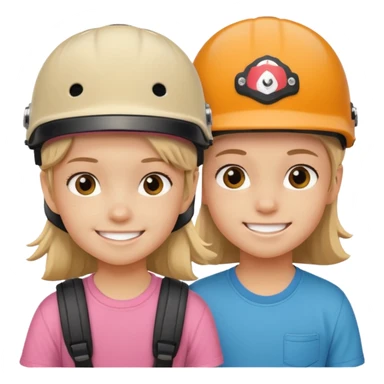 skateboarder girl boy mugshot with helmet sticker