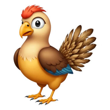 High resolution of   realistic full body bird distorted , no extra hybrid sticker