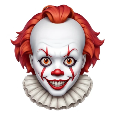 create a scary pennywise clown sticker
